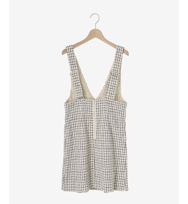 MAJESTICLEGON「前後2wayミニジャンスカ」|ジャンパースカート|