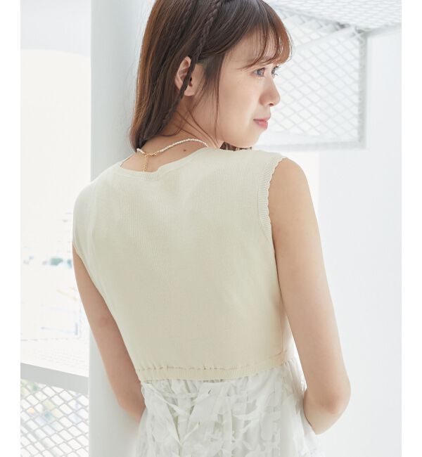 MAJESTICLEGON「レースアップノースリドッキングワンピ」|ワンピース|