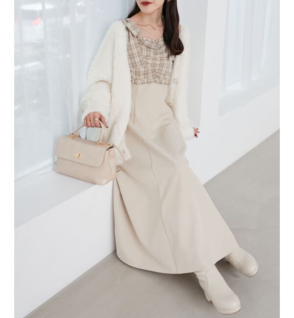  「2way肩リボンドッキングワンピ」|ワンピース|