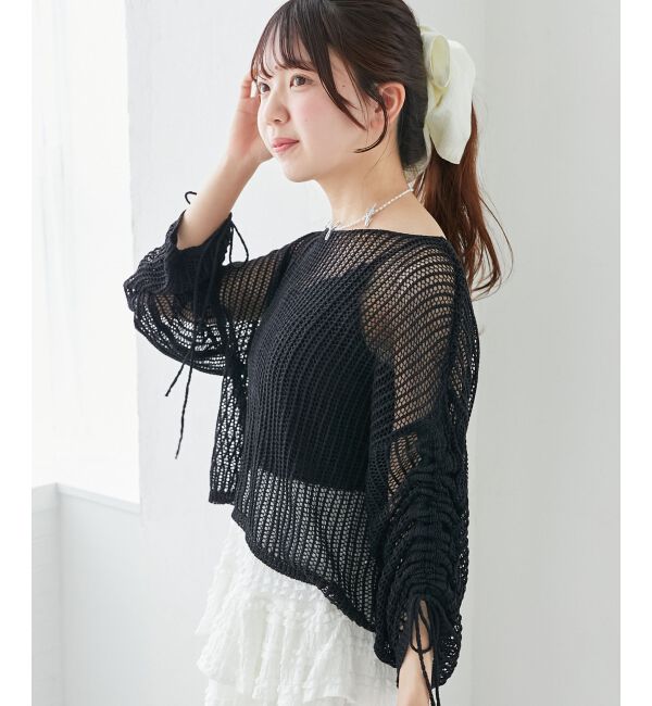  「キラキラメッシュニット」|ニット・セーター|