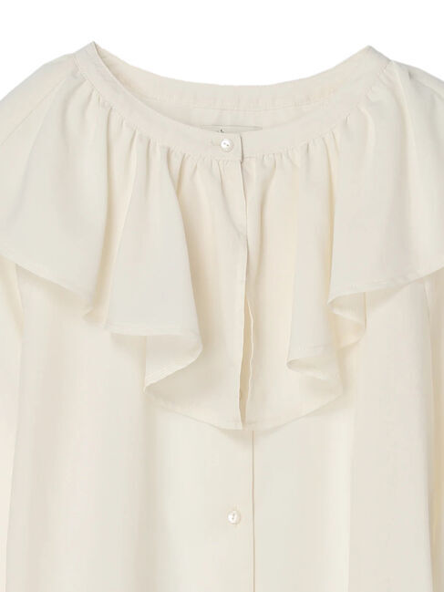 earth music&ecology「フリルカラーブラウス」|シャツ・ブラウス|