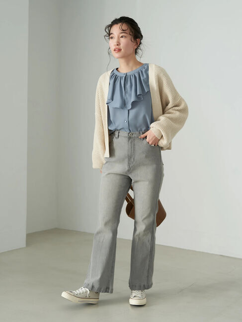 earth music&ecology「フリルカラーブラウス」|シャツ・ブラウス|