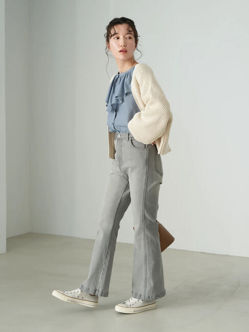 earth music&ecology「フリルカラーブラウス」|シャツ・ブラウス|