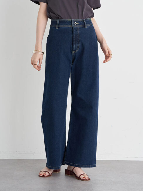 earth music&ecology「カンフィフィットワイドデニムパンツ」|その他|