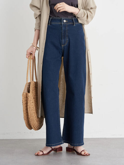 earth music&ecology「カンフィフィットワイドデニムパンツ」|その他|