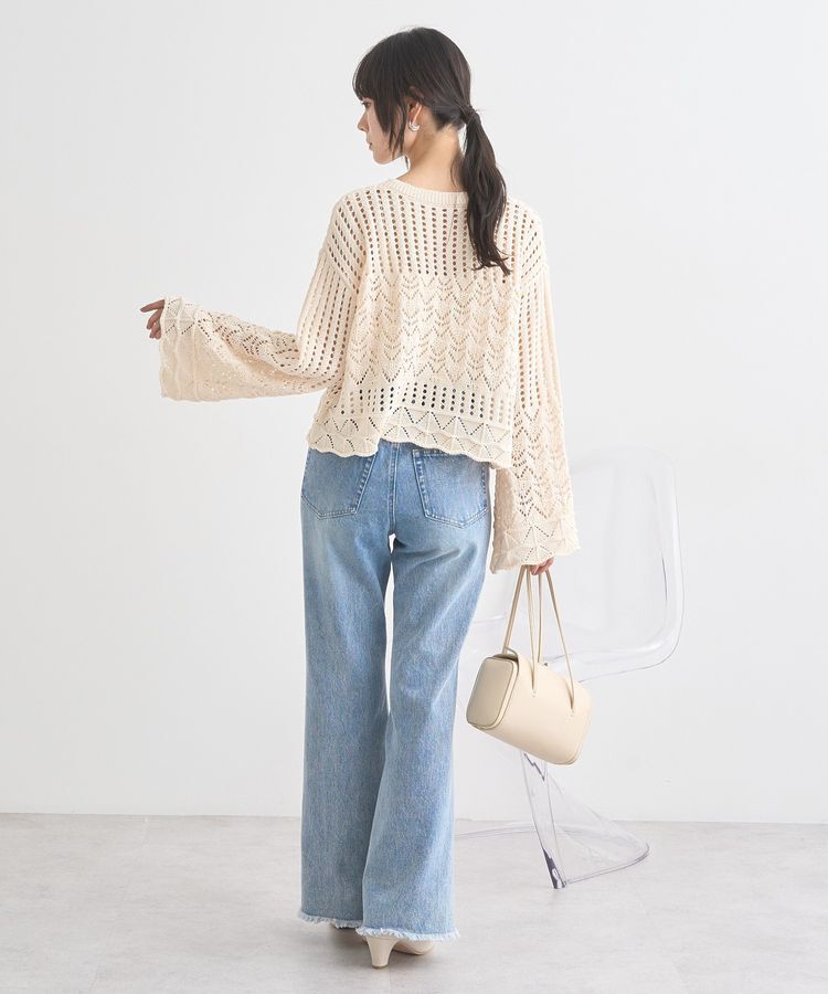 earth music&ecology「スカシニットプルオーバー」|ニット・セーター|