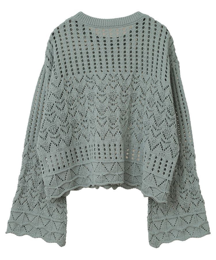 earth music&ecology「スカシニットプルオーバー」|ニット・セーター|