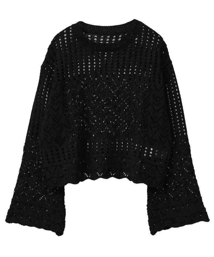 earth music&ecology「スカシニットプルオーバー」|ニット・セーター|