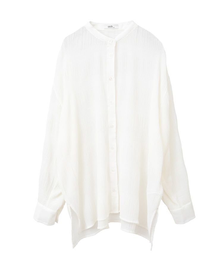 earth music&ecology「マジョリカプリーツレギュラーシャツ」|シャツ・ブラウス|