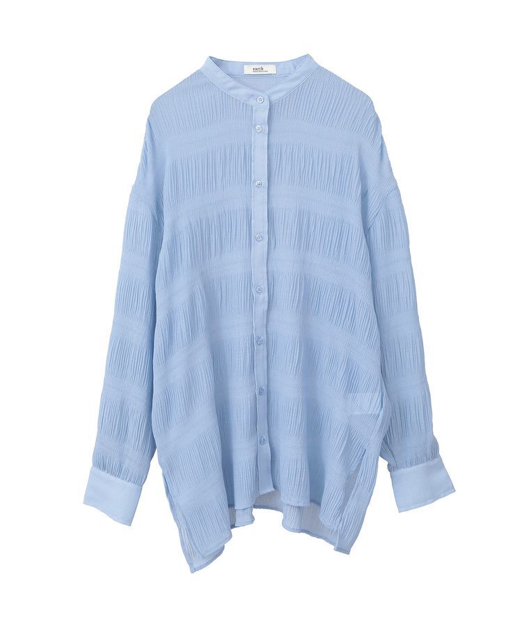 earth music&ecology「マジョリカプリーツレギュラーシャツ」|シャツ・ブラウス|
