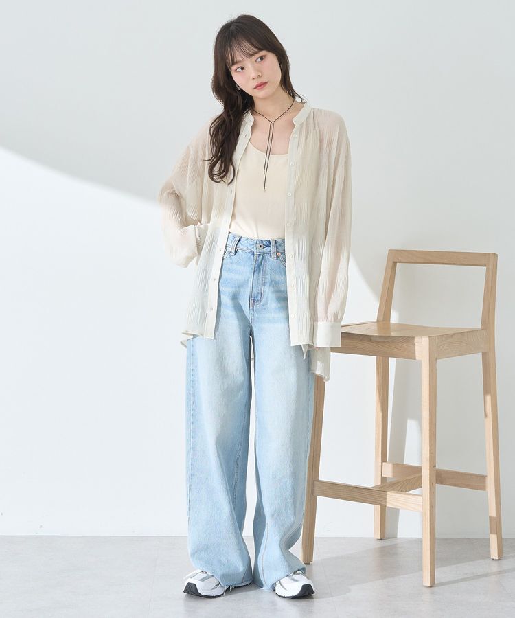 earth music&ecology「マジョリカプリーツレギュラーシャツ」|シャツ・ブラウス|