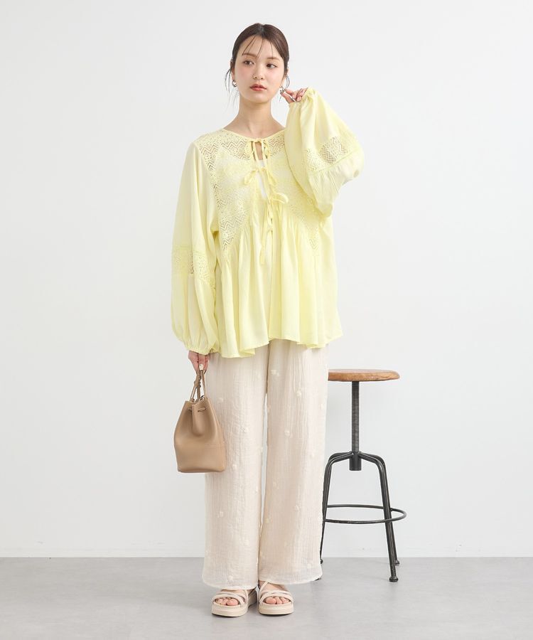 earth music&ecology「3Dフラワーパンツ」|その他|