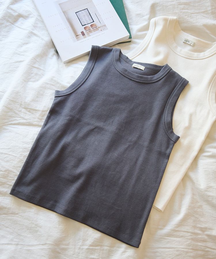 earth music&ecology「リブタンクトップ」|インナー|