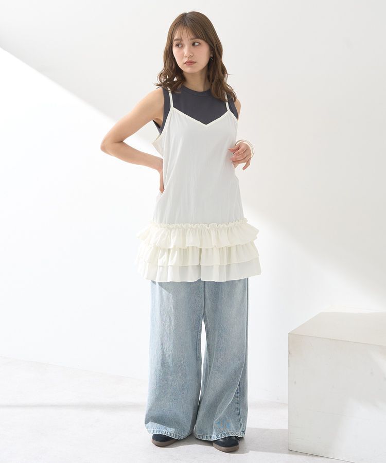 earth music&ecology「リブタンクトップ」|インナー|