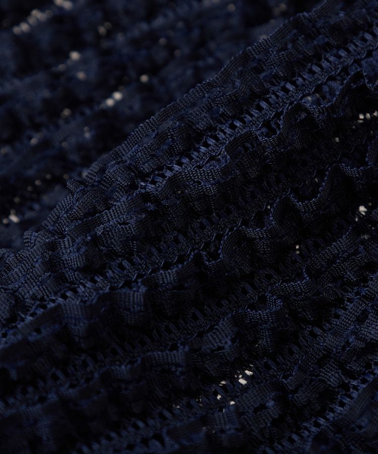 earth music&ecology「ミニフリルカットレースアンサンブル」|カーディガン|