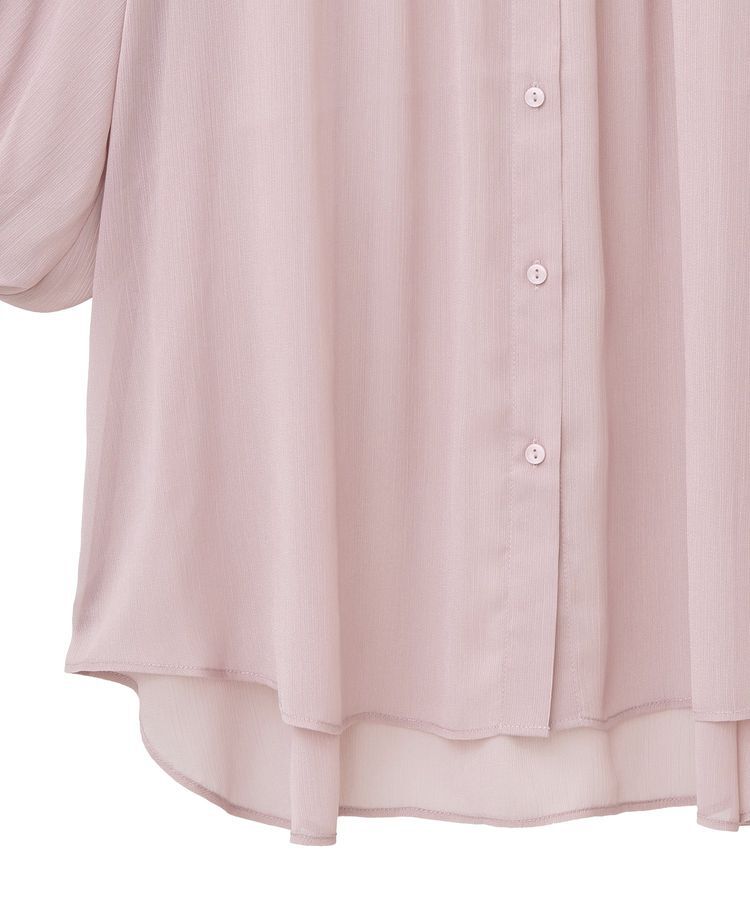 earth music&ecology「バルーンスリーブシアーシャツ」|シャツ・ブラウス|