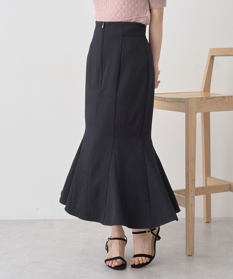 earth music&ecology「フロントジップマーメイドスカート」|タイト|