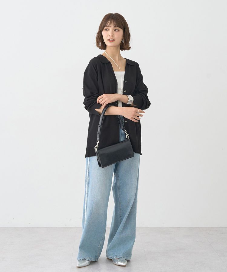 earth music&ecology「袖口スリットスキッパーカーディガン」|カーディガン|