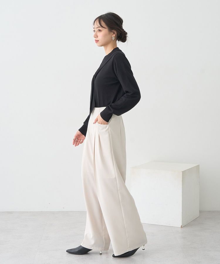 earth music&ecology「ボウタイニットプルオーバー」|ニット・セーター|