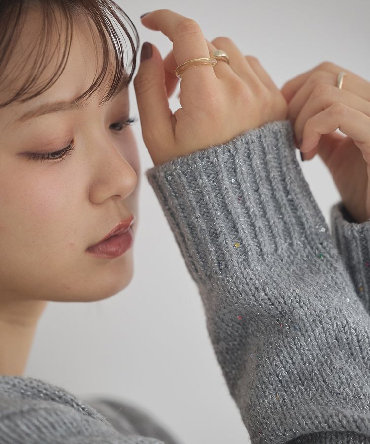 earth music&ecology「SET2点フラワースパンコールカーデ＋ビスチェ」|カーディガン|