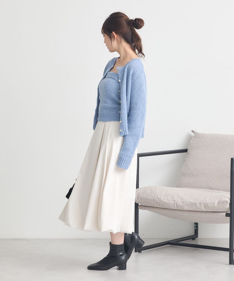 earth music&ecology「SET2点フラワースパンコールカーデ＋ビスチェ」|カーディガン|