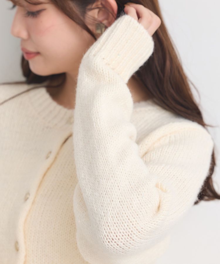 earth music&ecology「SET2点フラワースパンコールカーデ＋ビスチェ」|カーディガン|