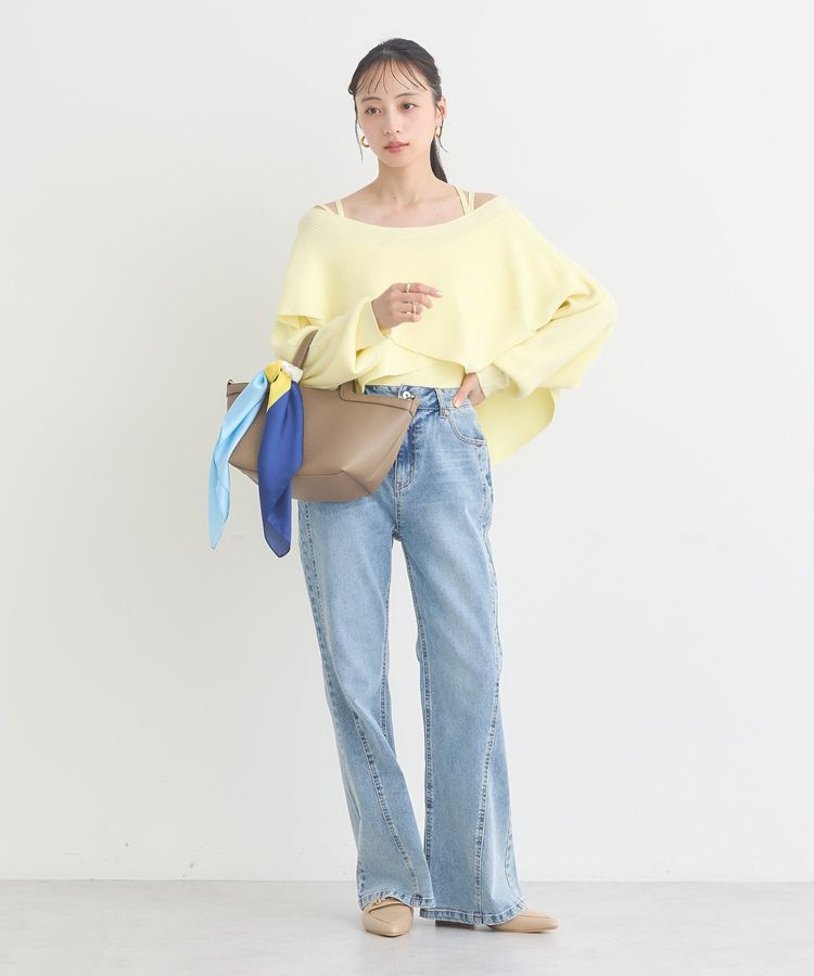 earth music&ecology「SET2点クロスニット＋キャミソール」|ニット・セーター|