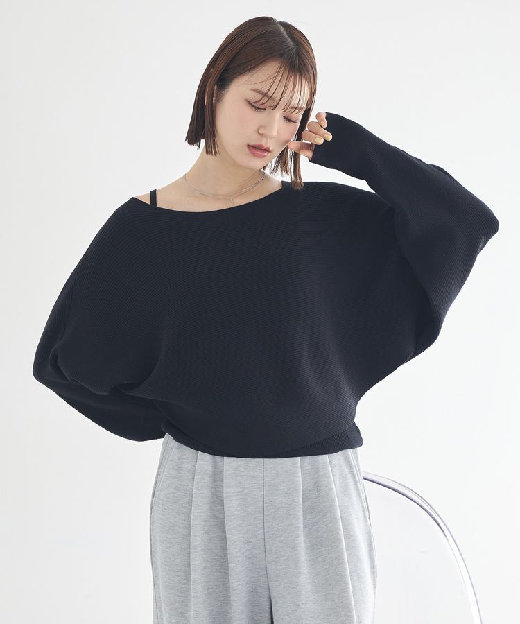 earth music&ecology「SET2点クロスニット＋キャミソール」|ニット・セーター|