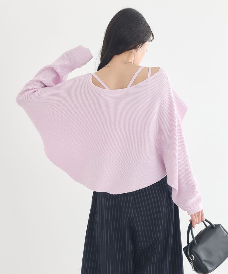 earth music&ecology「SET2点クロスニット＋キャミソール」|ニット・セーター|