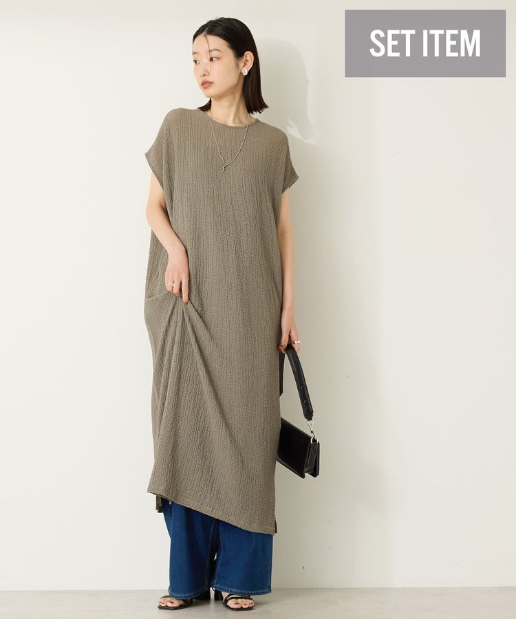 AMERICAN HOLIC「ポコポコノースリーブワンピース【インナー付き】」|ワンピース|