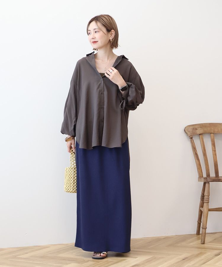 AMERICAN HOLIC「シアーバックギャザーリボンシャツ」|シャツ・ブラウス|