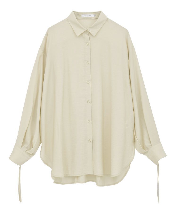 AMERICAN HOLIC「シアーバックギャザーリボンシャツ」|シャツ・ブラウス|