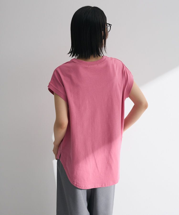 Green Parks「・swing by フレンチスリーブ刺繍TEE」|Tシャツ・カットソー|