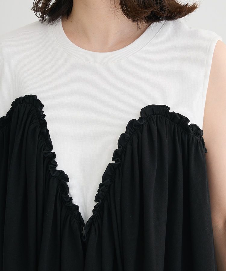 Green Parks「・SUGAR SPOON ギャザーノースリーブワンピ」|ワンピース|