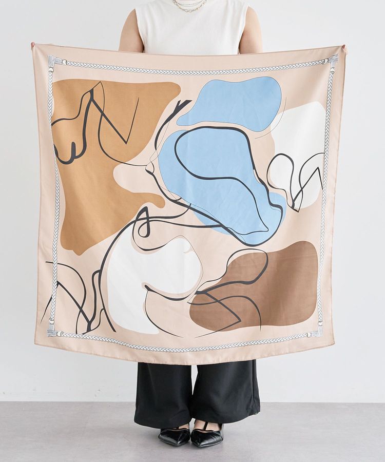 Green Parks「・モダンパターンスカーフ 90&times;90」|バンダナ・スカーフ|