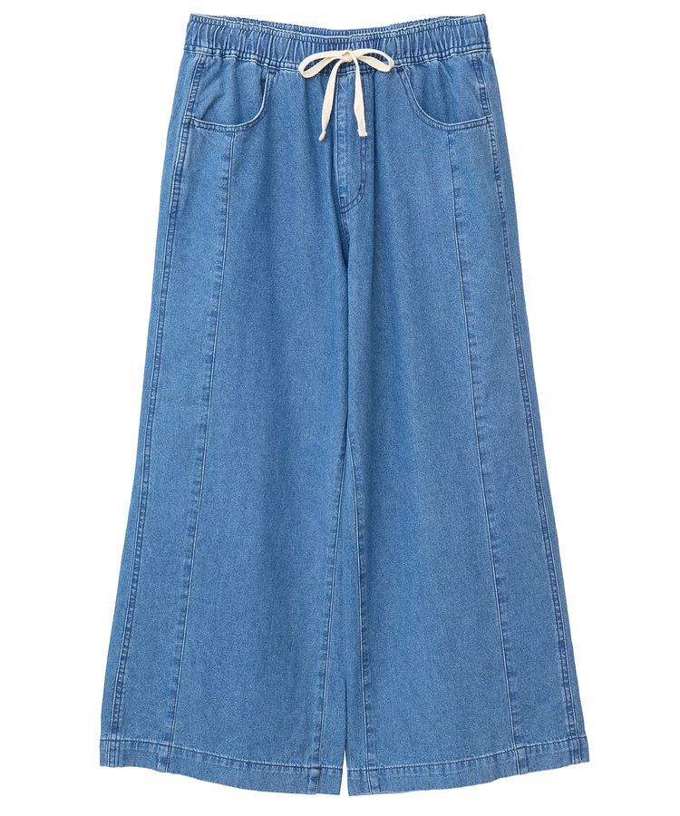 Green Parks「ライトデニムイージーバギーパンツ」|デニム|