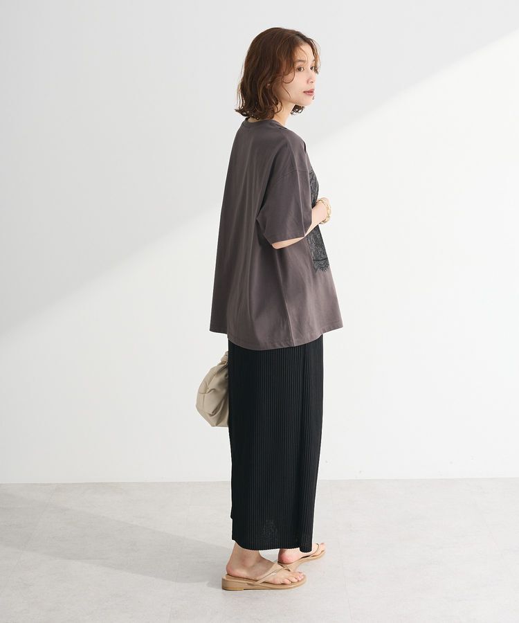 Green Parks「楽ちん涼やかドライタッチイージースカート」|タイト|