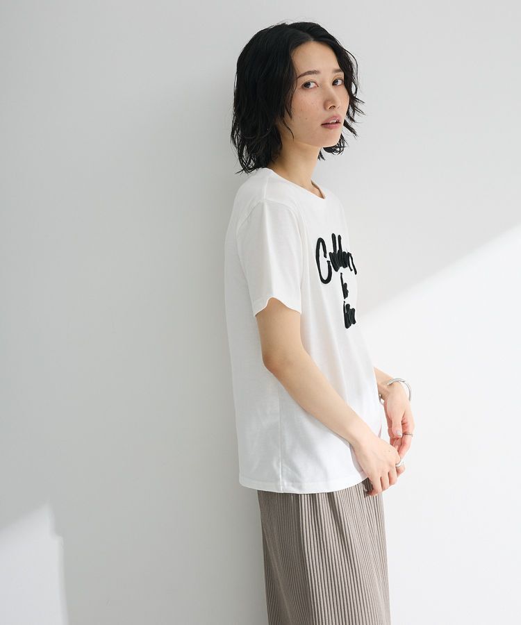 Green Parks「・swing by コード刺繍ロゴTEE」|Tシャツ・カットソー|