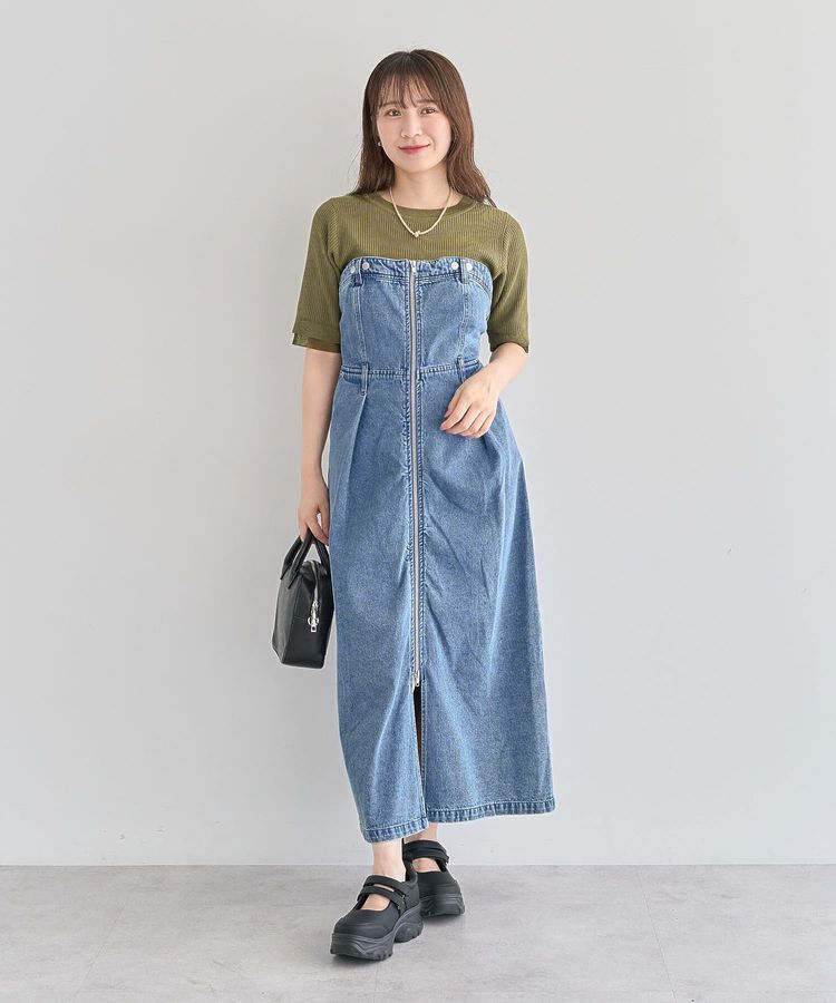 Green Parks「・SUGAR SPOON 2wayデニムジャンスカ」|ジャンパースカート|