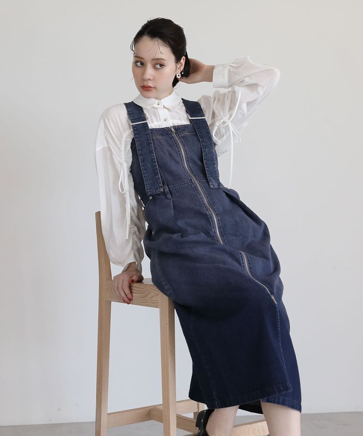 Green Parks「・SUGAR SPOON 2wayデニムジャンスカ」|ジャンパースカート|