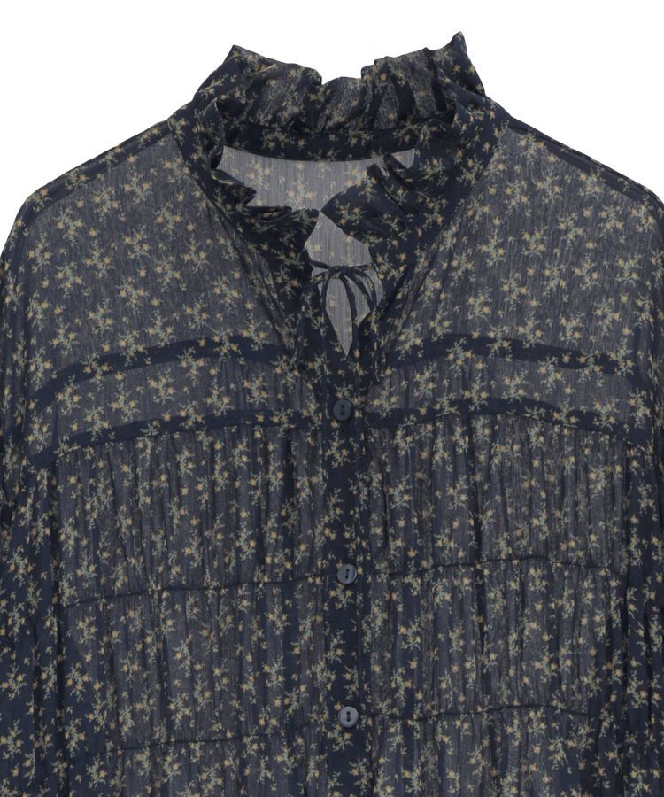 Green Parks「花柄シフォン楊柳ワンピース」|ワンピース|