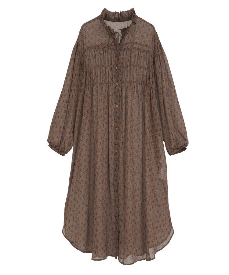 Green Parks「花柄シフォン楊柳ワンピース」|ワンピース|