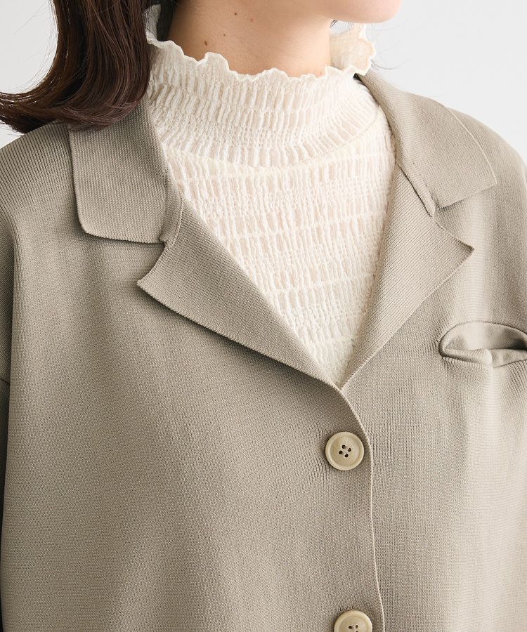 Green Parks「・ELENCARE DUE ニットシングルジャケット」|カーディガン|