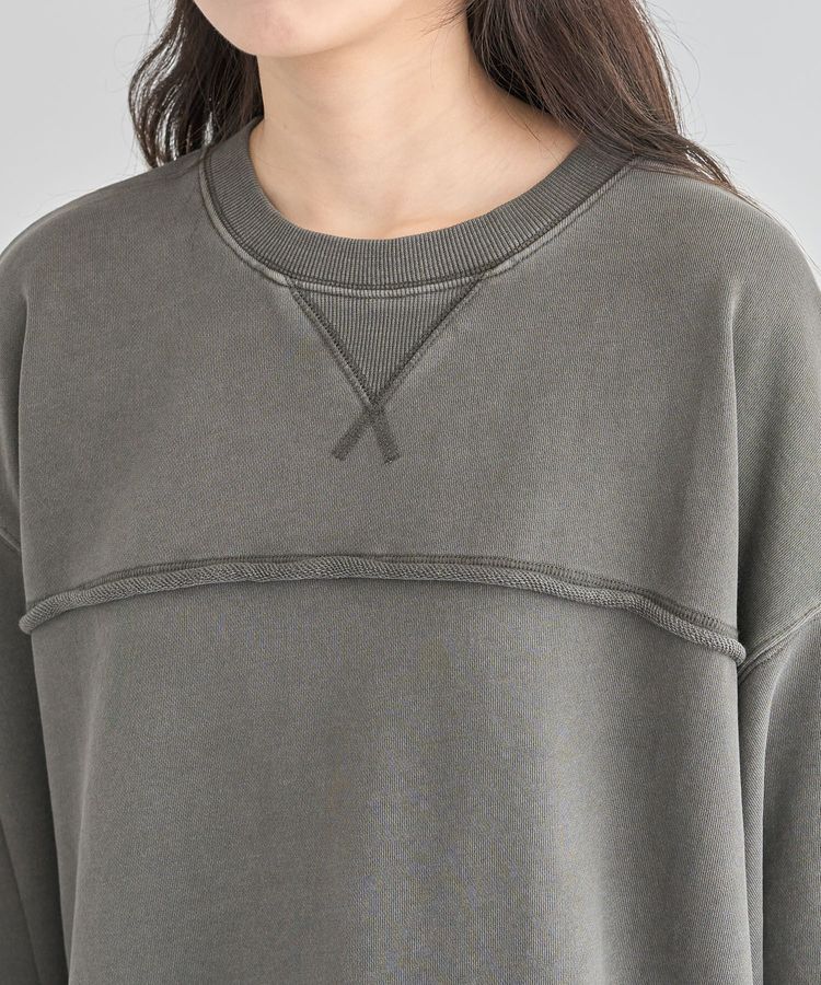 Green Parks「・DOUBLE FLAGS カットオフピグメントスウェット」|Tシャツ・カットソー|