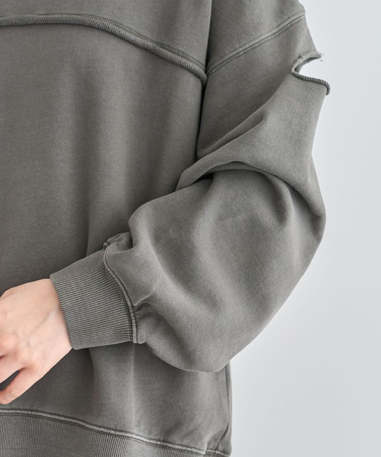 Green Parks「・DOUBLE FLAGS カットオフピグメントスウェット」|Tシャツ・カットソー|