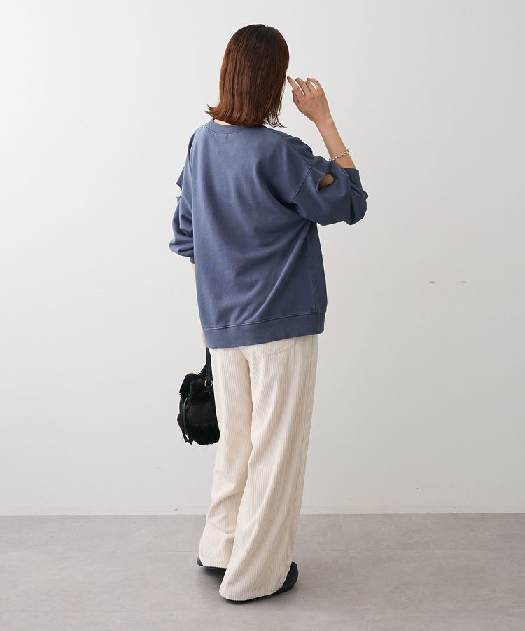 Green Parks「・DOUBLE FLAGS カットオフピグメントスウェット」|Tシャツ・カットソー|