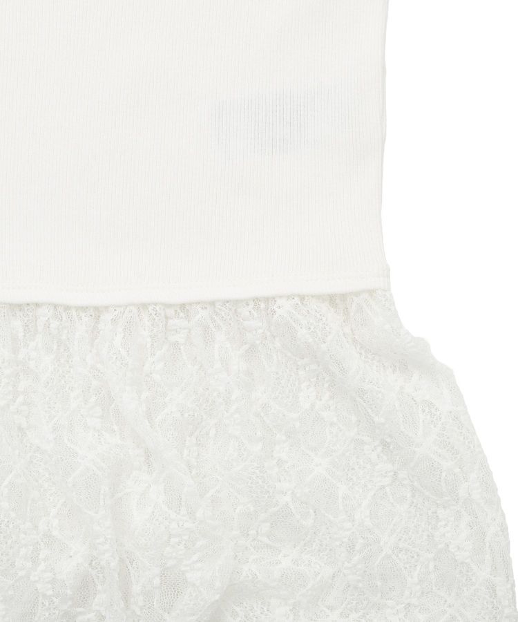 Green Parks「裾レースドッキングタンクトップ」|キャミソール|