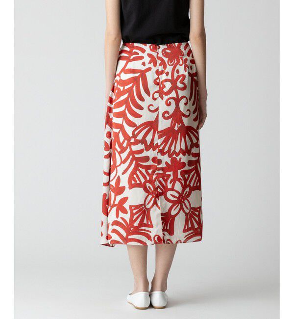 allureville「ペインティングフラワープリントスカート」|スカート|