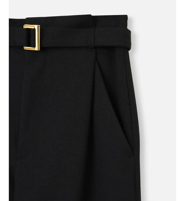 allureville「ウールライクフランネルヨークレスパンツ」|サルエル|