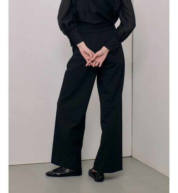 allureville「ウールライクフランネルヨークレスパンツ」|サルエル|